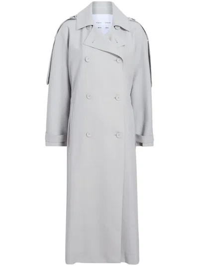 Proenza Schouler White Label Sakia Coat In Grey