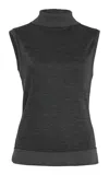 Proenza Schouler White Label Sandrine Soufflé-knit Sleeveless Top In Grey