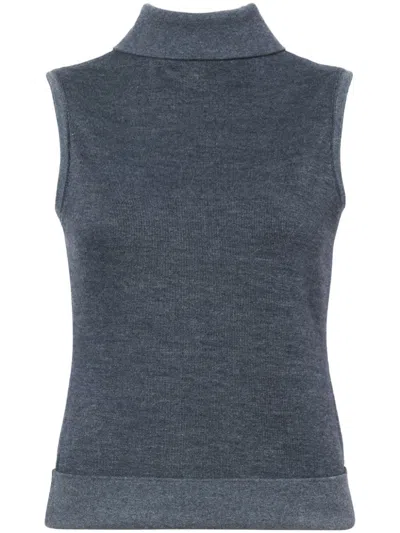 Proenza Schouler White Label Sandrine Top In Grey