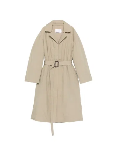 Proenza Schouler White Label Saphira Belted Coat In Neutral