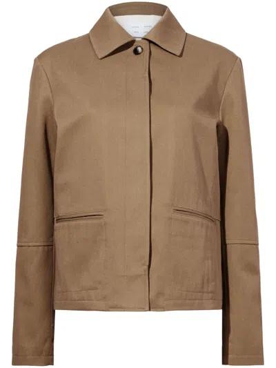 Proenza Schouler White Label Sawyer Jacket In 265 Dark Birch