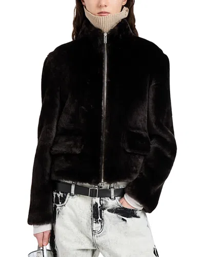 Proenza Schouler White Label Scarlett Shearling Jacket In Brown