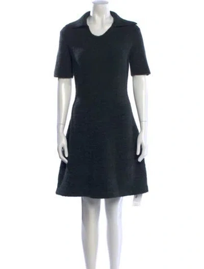 Pre-owned Proenza Schouler White Label Scoop Neck Mini Dress In Blue