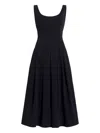 Proenza Schouler White Label Shelby Midi Dress In Black