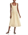 Proenza Schouler White Label Shelby A-line Midi Dress In Khaki