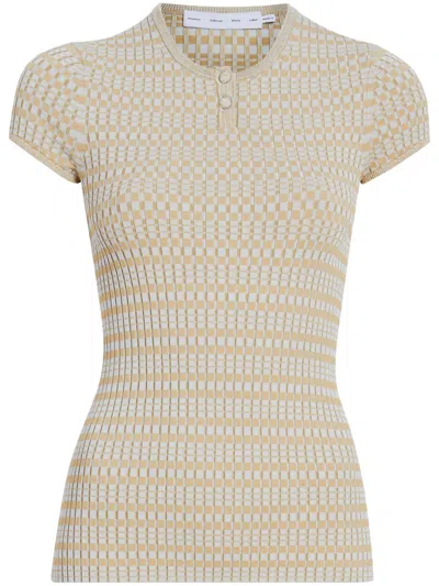 Proenza Schouler White Label Shelle Knitted Top In Neutrals