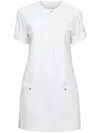 Proenza Schouler White Label Short-sleeve Cotton Mini Dress In White