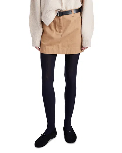 Proenza Schouler White Label Silas Mini Skirt In Dark Birch