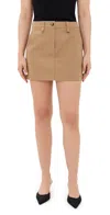 Proenza Schouler White Label Silas Miniskirt In Dark Birch