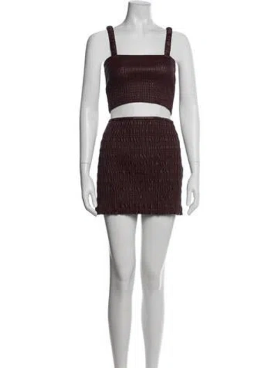 Pre-owned Proenza Schouler White Label Skirt Set In Pink