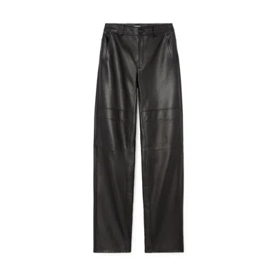 Proenza Schouler White Label Smyth Leather Pant In Black