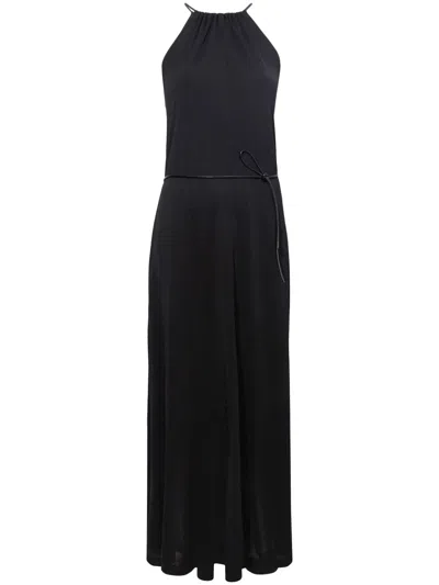 Proenza Schouler White Label Neckholder-maxikleid Aus Weichem Jersey In Schwarz
