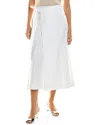 Proenza Schouler White Label Soft Poplin Wrap Skirt In White