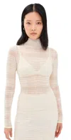 Proenza Schouler White Label Stefanie Sweater In Plaid Knits Alabaster In Alabaster