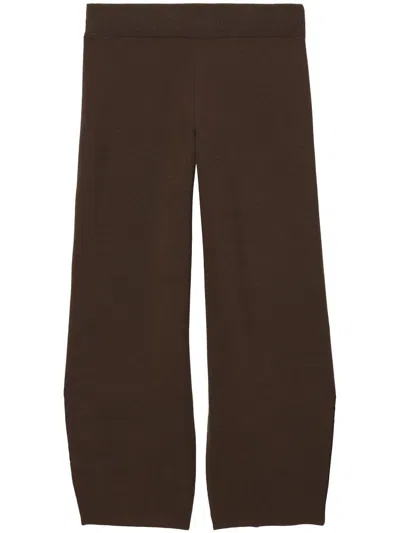 Proenza Schouler White Label Straight-leg Knitted Trousers In Brown