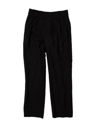 Pre-owned Proenza Schouler White Label Straight Leg Pants In Black
