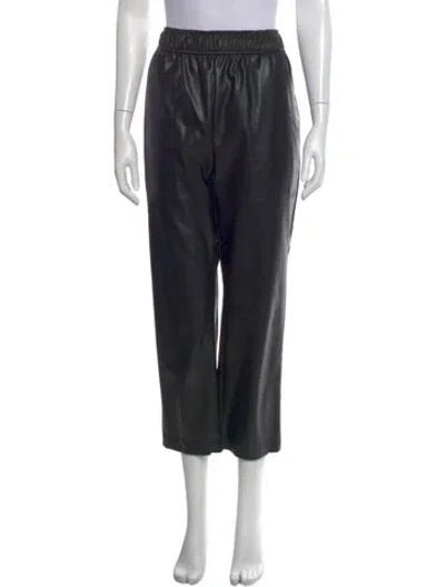 Pre-owned Proenza Schouler White Label Straight Leg Pants In Black