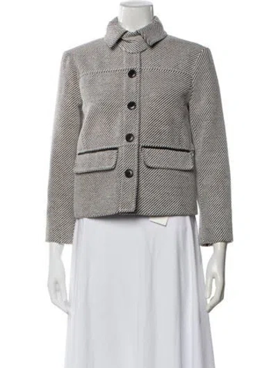 Pre-owned Proenza Schouler White Label Striped Evening Jacket In Multi