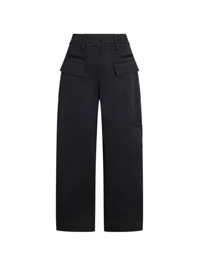 Proenza Schouler White Label Talla Cotton-twill Cargo Pants In Black
