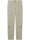 Proenza Schouler White Label Tapered Pocket-detail Trousers In Grey