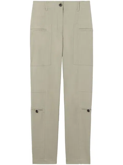 Proenza Schouler White Label Tapered Pocket-detail Trousers In Grigio