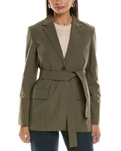 Proenza Schouler White Label Technical Suiting Blazer In Green