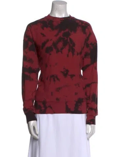 Pre-owned Proenza Schouler White Label Tie-dye Print Crew Neck Sweatshirt In Multi