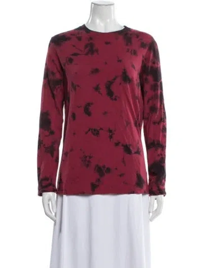 Pre-owned Proenza Schouler White Label Tie-dye Print Crew Neck T-shirt In Pink