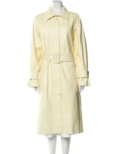 Pre-owned Proenza Schouler White Label Trench Coat In Yellow