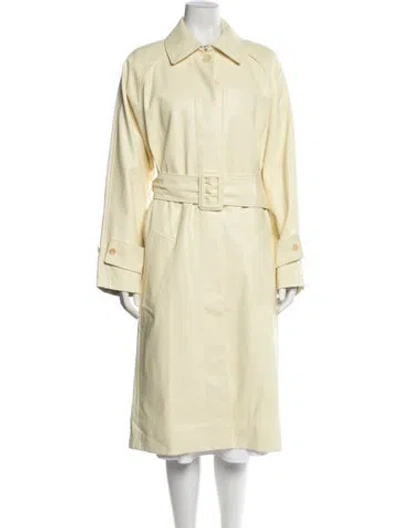 Pre-owned Proenza Schouler White Label Trench Coat In Yellow