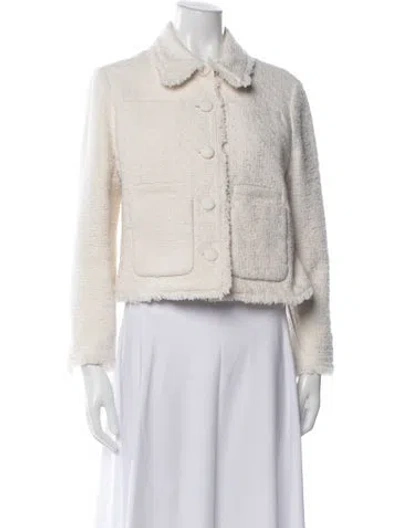 Pre-owned Proenza Schouler White Label Tweed Pattern Jacket In Neutrals