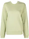Proenza Schouler White Label Twist-detail Crew-neck Sweatshirt In Green