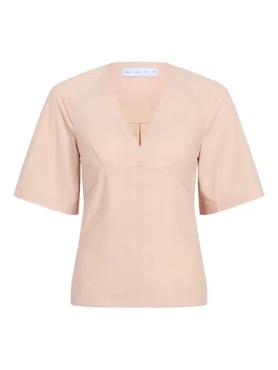 Proenza Schouler White Label V-neck Blouse In Pink