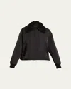 Proenza Schouler White Label Vadra Nylon Jacket In Black