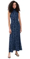 Proenza Schouler White Label Valentina Printed Stretch-jersey Turtleneck Maxi Dress