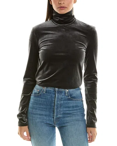 Proenza Schouler White Label Velvet Turtleneck In Grey