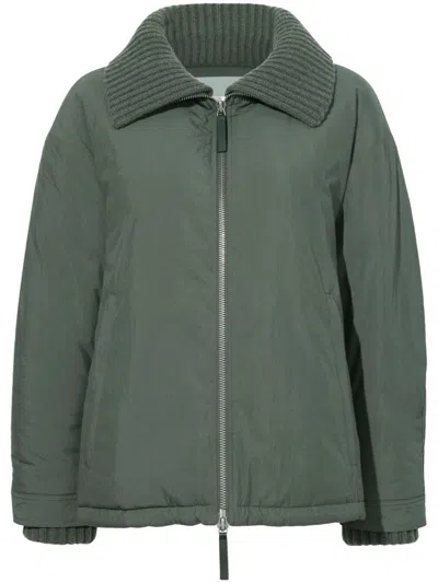 Proenza Schouler White Label Veronica Coat In Green