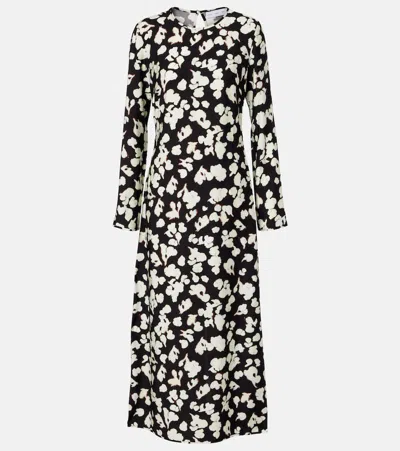 Proenza Schouler White Label Waverly Twill Midi Dress In Multi