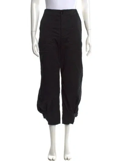 Pre-owned Proenza Schouler White Label Wide Leg Pants In Black