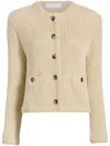 Proenza Schouler White Label Wilson Knit Jacket In Light Wheat In Neutrals