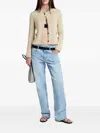 Proenza Schouler White Label Wilson Knit Jacket In Light Wheat In Multi