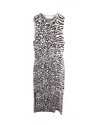 Proenza Schouler White Label Wo Midi Jacquard Dress In Animal Print Viscose In Multi
