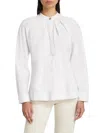Proenza Schouler White Label Carter Long-sleeve Top In White