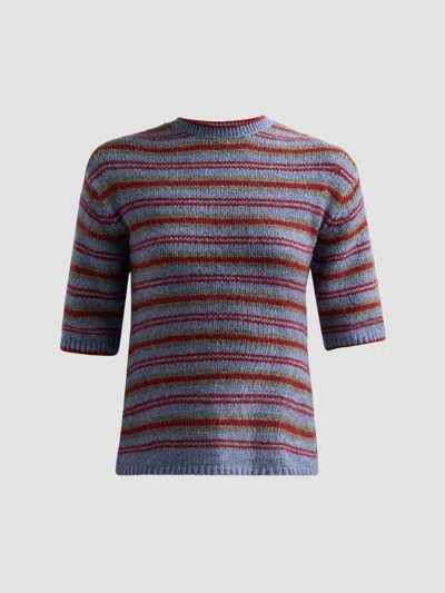 Proenza Schouler White Label Women's Dana Striped Wool-blend Sweater In Purple