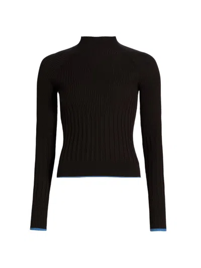 Proenza Schouler White Label Women's Daniella Tipped Sweater In Black