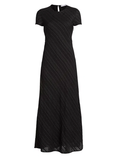 Proenza Schouler White Label Women's Delphine Striped A-line Maxi Dress In Black