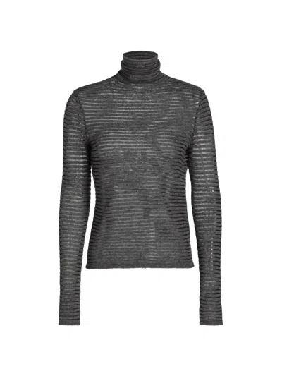 Proenza Schouler White Label Women's Hailey Funnel Neck Sweater In Black