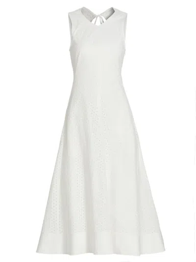 PROENZA SCHOULER WHITE LABEL WOMEN'S JUNO COTTON BRODERIE ANGLAISE MIDI-DRESS