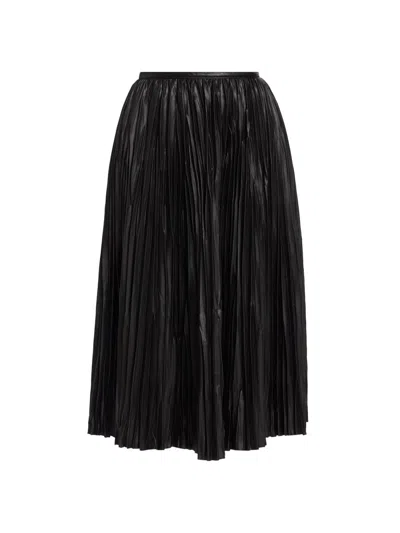 Proenza Schouler White Label Women's Rosalyn Faux Leather Midi-skirt In Black
