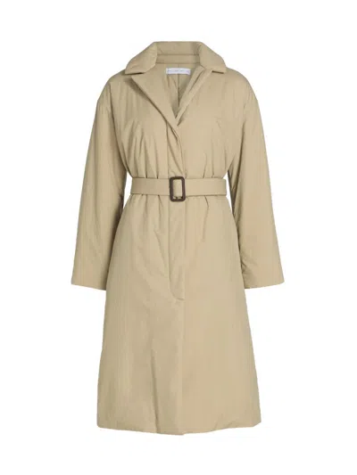Proenza Schouler White Label Women's Saphira Tie-waist Paracute-cotton Coat In Neutral